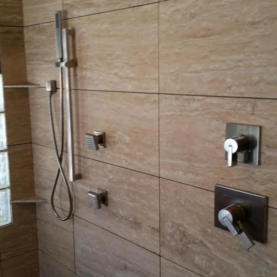 Shower fixture installation for Water Heater Replacement in Wilkins
